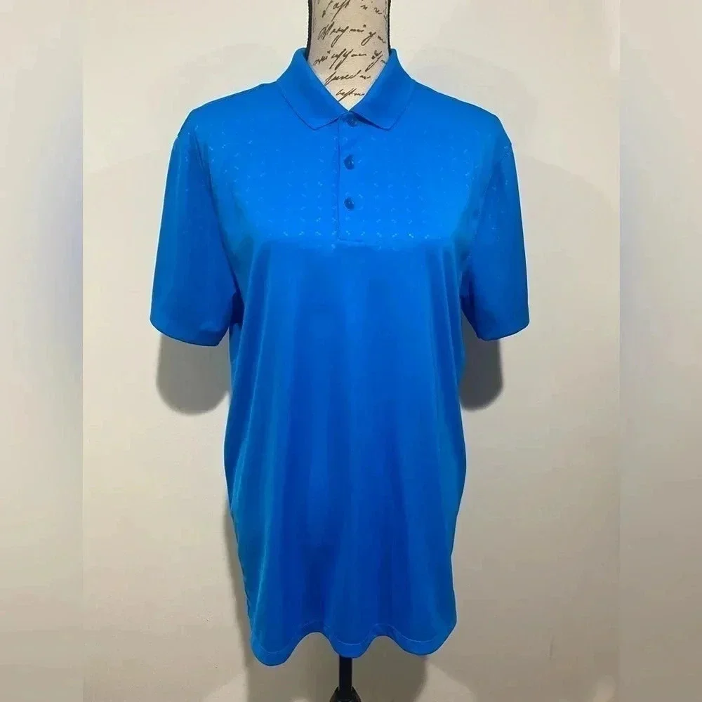 Nike Dri Fit Golf Polo shirt. Size medium. Blue